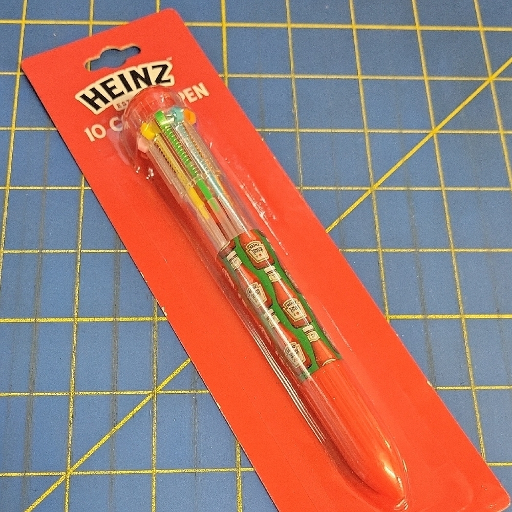 Heinz Red 10 Multi-Color Pen Set New Sealed Package